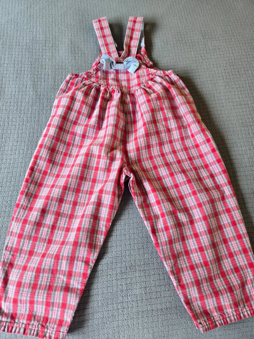 Vintage 90's Oshkosh Plaid Overalls size 3T